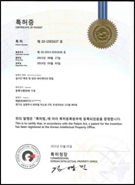 특허등록: 실시간 목표 및 성과 내비게이션 방법 (10-2013-0101658)