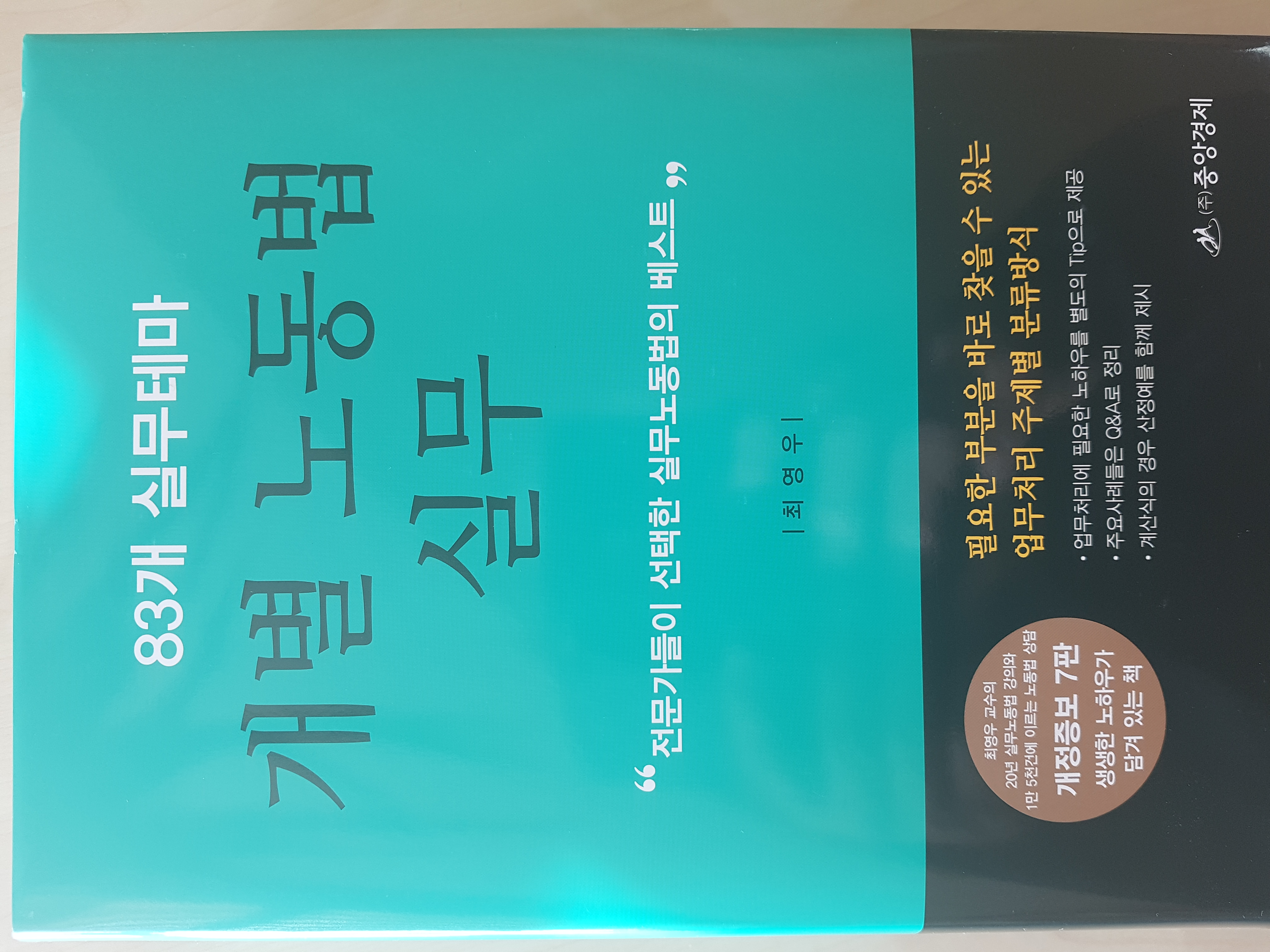 개별 노동법 실무(중앙경제, 2019, 개정7판)