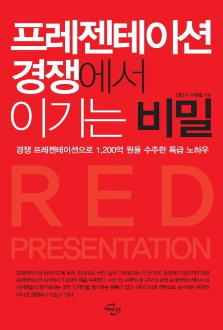 프레젠테이션 경쟁에서 이기는 비밀 - 경쟁 프레젠테이션으로 1,200억 원을 수주한 특급 노하우